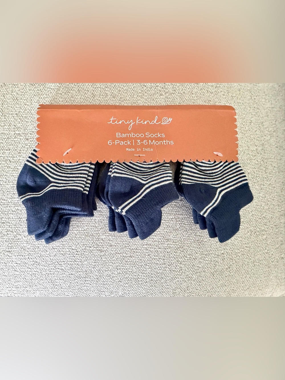 NWT! Tiny Kind Bamboo Viscose Socks (6 Pack) - Indigo